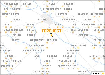 map of Toroveşti