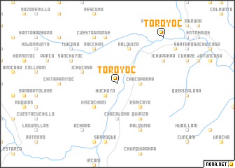 map of Toroyoc