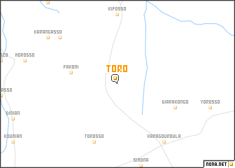 map of Toro