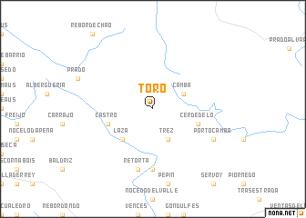 map of Toro