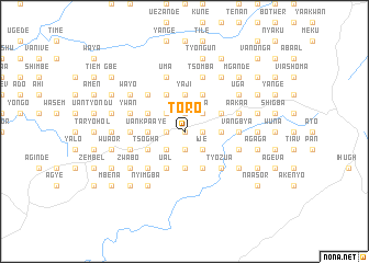 map of Toro