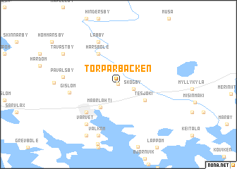 map of Torparbacken