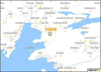 map of Torpa