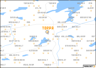 map of Torpa