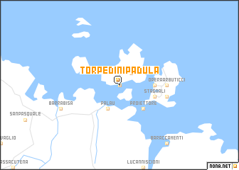 map of Torpedini Padula