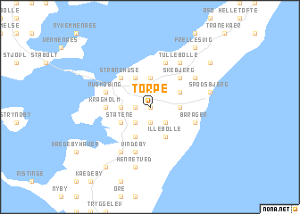 map of Torpe