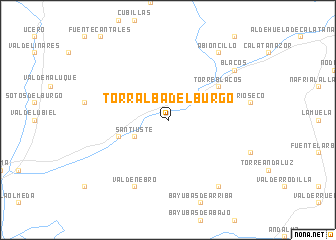 map of Torralba del Burgo