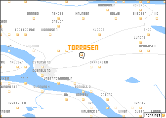 map of Torråsen