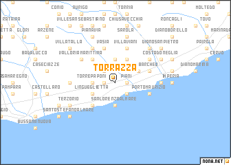 map of Torrazza