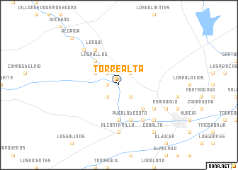 map of Torre-Alta