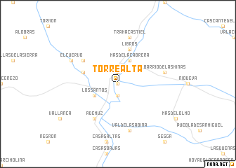 map of Torre Alta