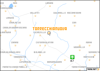 map of Torrecchia Nuova