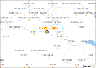 map of Torrechiva