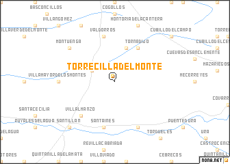 map of Torrecilla del Monte