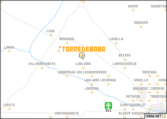 map of Torre de Baba