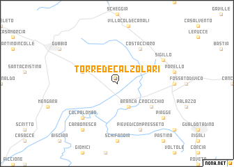map of Torre deʼ Calzolari