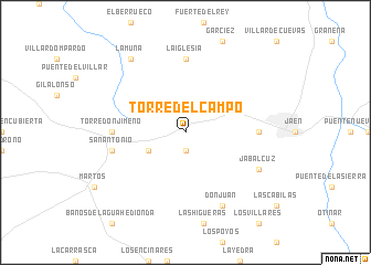 map of Torre del Campo