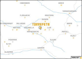 map of Torrefeta