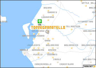map of Torre Granatello