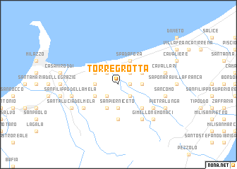 map of Torregrotta