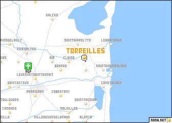 map of Torreilles
