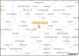 map of Torre Iussi