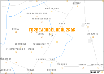 map of Torrejón de la Calzada