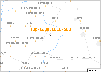 map of Torrejón de Velasco