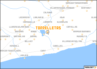 map of Torrelletas