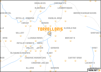 map of Torre Lloris