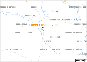 map of Torre los Negros