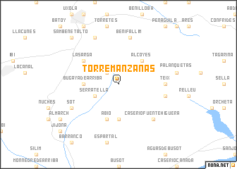 map of Torremanzanas