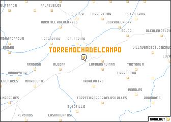 map of Torremocha del Campo