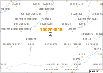 map of Torremuña