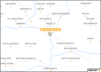 map of Torrenieri