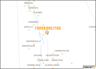map of Torreoncitos