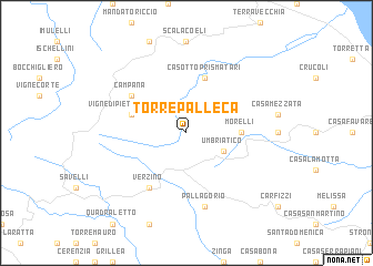 map of Torre Palleca