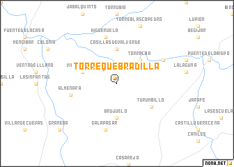 map of Torrequebradilla