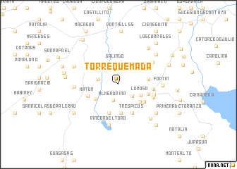 map of Torre Quemada