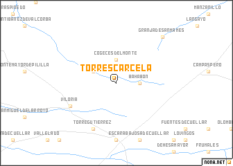 map of Torrescárcela