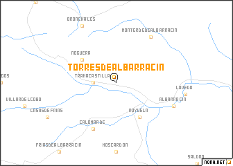 map of Torres de Albarracín