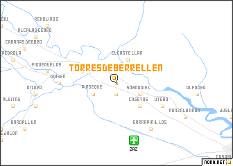 map of Torres de Berrellén