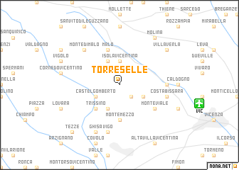 map of Torreselle