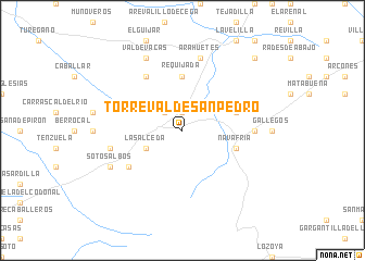 map of Torre Val de San Pedro