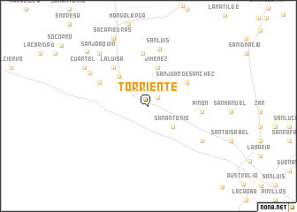 map of Torriente