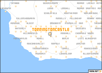 map of Torrington Castle