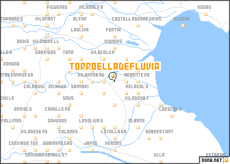 map of Torroella de Fluviá