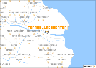 map of Torroella de Montgrí