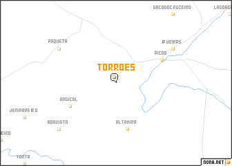 map of Torrões