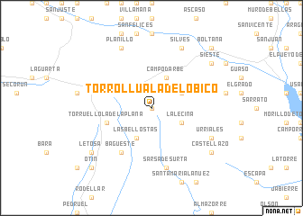 map of Torrolluala del Obico